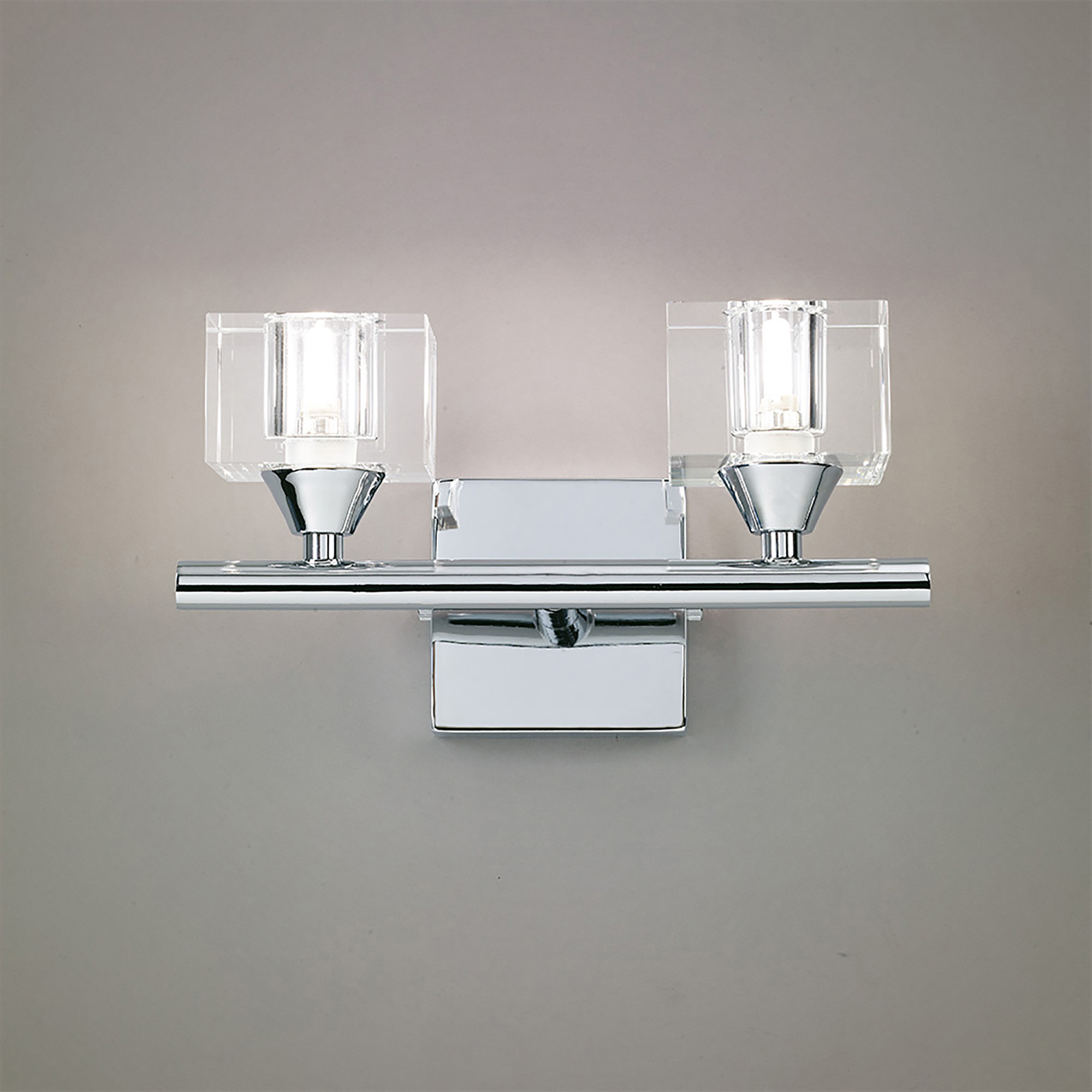 Cuadrax Polished Chrome Wall Lights Mantra Armed Wall Lights